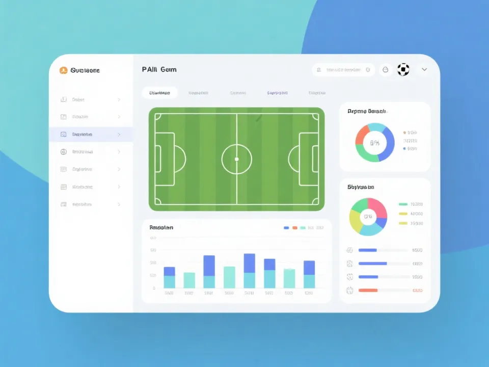 世界杯数据分析仪表盘示意图