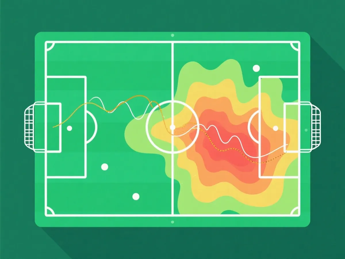 数据建模示意图：热区与概率曲线